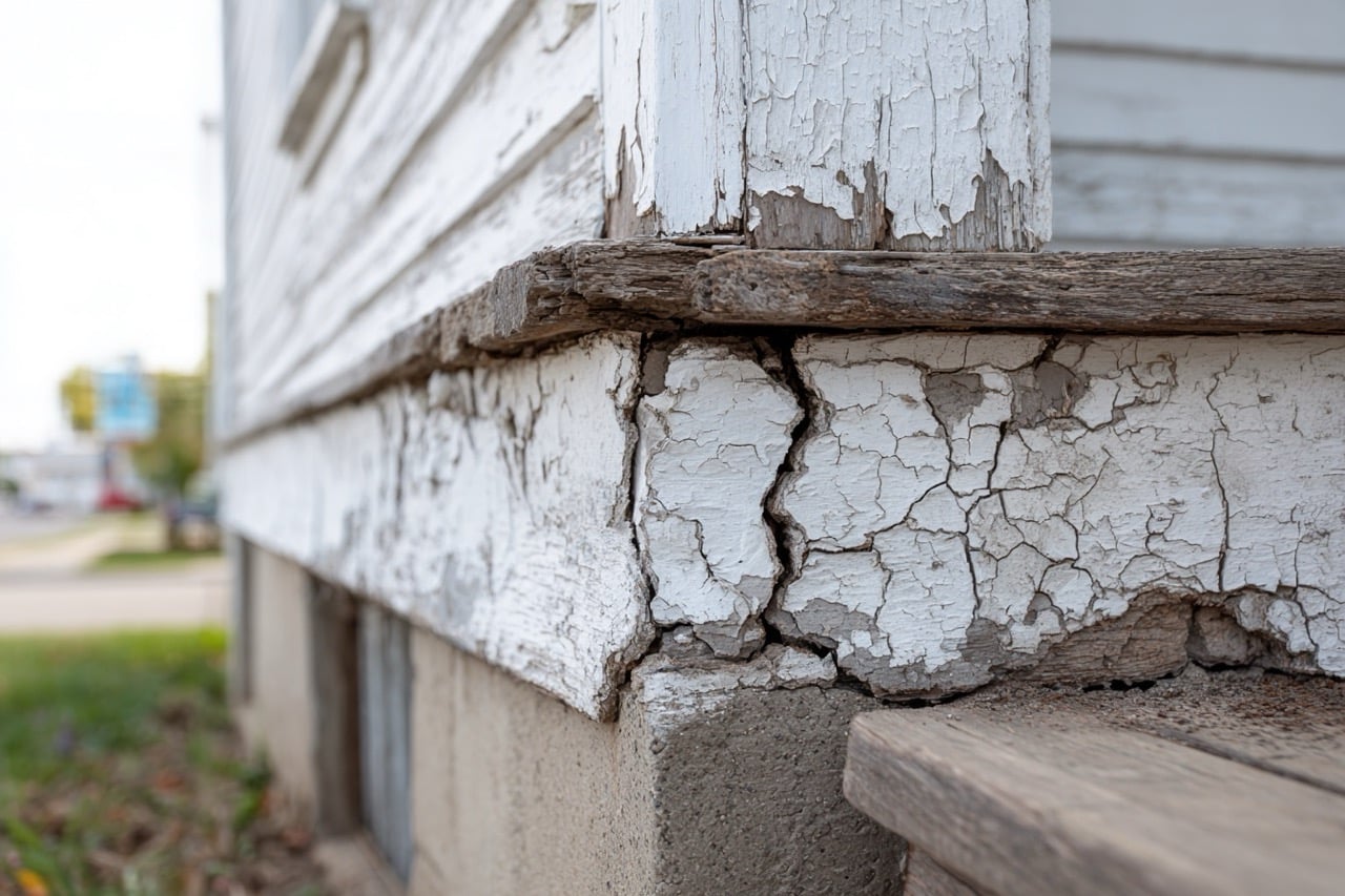 Structural damage on condemned property in Kansas City MO