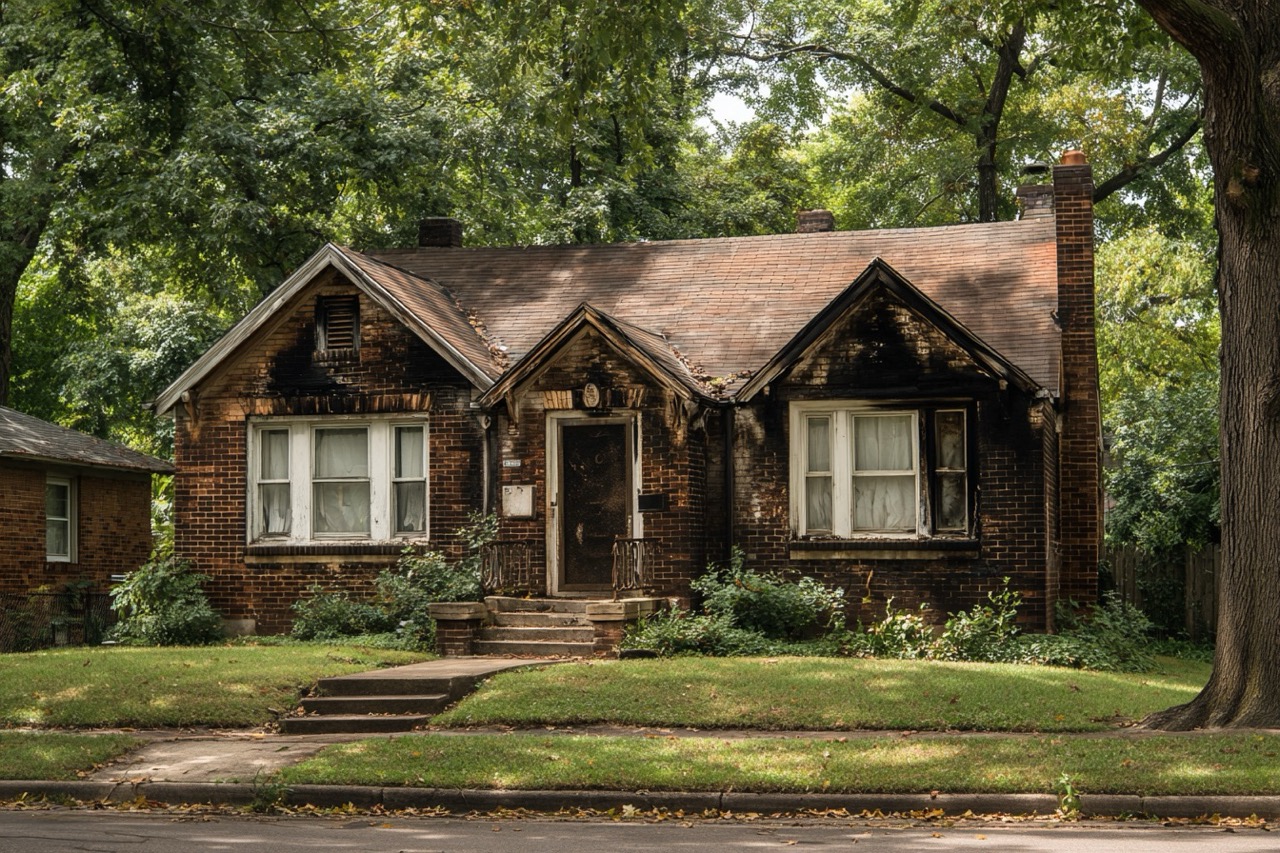 Fire and smoke damaged home in Kansas City Missouri needs quick sale